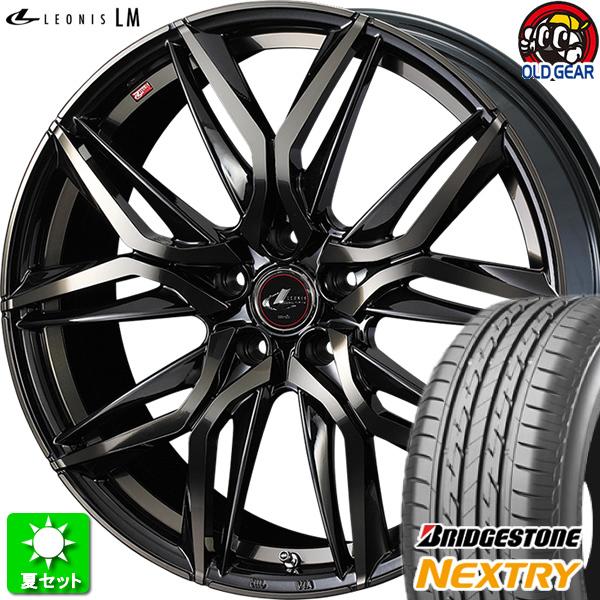 225/45R18 ブリヂストン ネクストリー 新品サマータイヤ ホイール 4本セット ウェッズ レ...