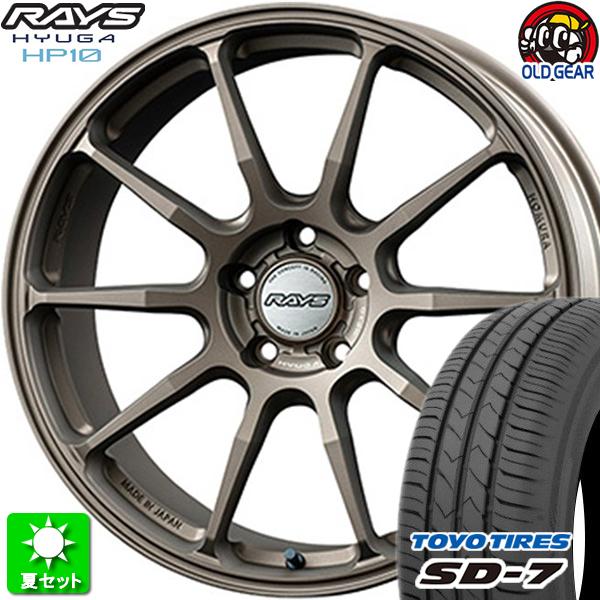 235/40R18 トーヨータイヤ SD-7 新品サマータイヤ ホイール 4本セット レイズ ホムラ...