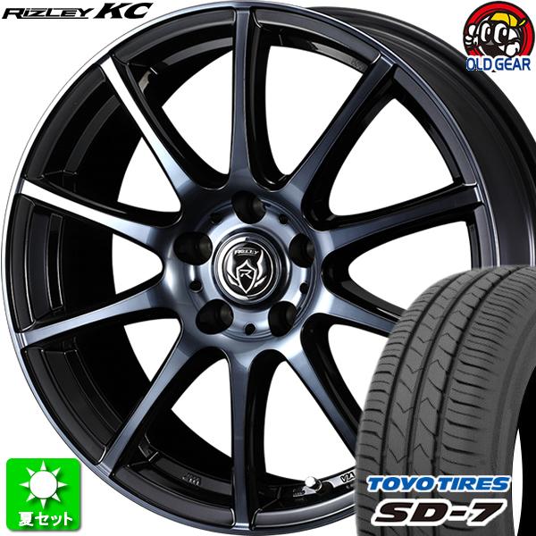 225/45R18 トーヨータイヤ SD-7 新品サマータイヤ ホイール 4本セット ウェッズ ライ...