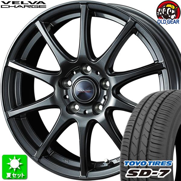 205/55R16 トーヨータイヤ SD-7 新品サマータイヤ ホイール 4本セット ウェッズ ヴェ...