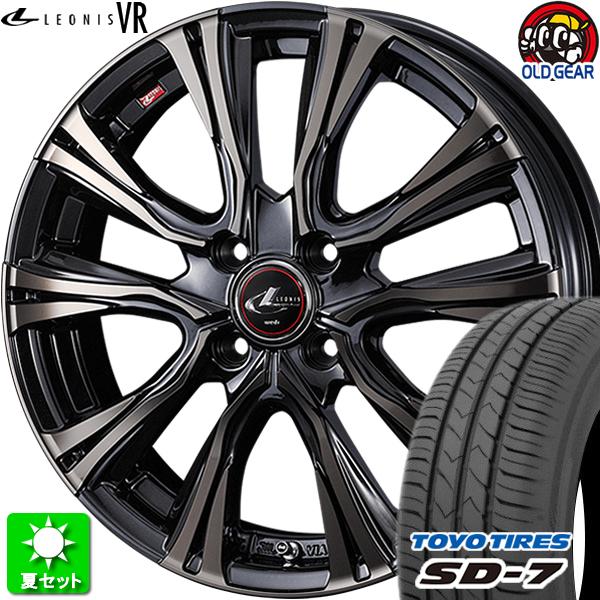 215/40R17 トーヨータイヤ SD-7 新品サマータイヤ ホイール 4本セット ウェッズ レオ...