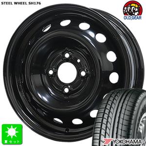 165/55R14C 95/93N ヨコハマ YOKOHAMA パラダ PA03 新品 サマータイヤ ホイール4本セット 単穴ホイール SH176 スチール 鉄 14インチ｜oldgear