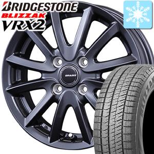 【在庫あり】2024年製 スタッドレスタイヤ ホイール 新品 4本セット 155/65R14 ブリヂストン ブリザック VRX2 国内正規品 クレイシズ VS6