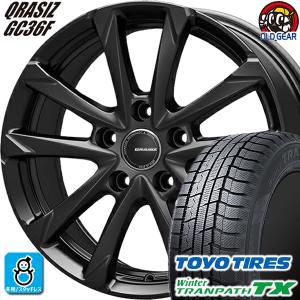 215/70R16 トーヨー ウィンタートランパスTX スタッドレスタイヤホイール 新品 4本セット KITジャパン クレイシズ GC36F 16インチ 5H114.3 グロッシーブラック｜oldgear