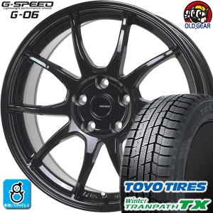 215/70R16 トーヨータイヤ ウィンタートランパスTX スタッドレスタイヤホイール 新品 4本セット ホットスタッフ Gスピード G-06 16インチ 5H114.3 MBK｜oldgear