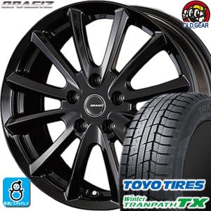 215/60R16 トーヨータイヤ ウィンタートランパスTX スタッドレスタイヤホイール 新品 4本セット KIT クレイシズVS6 16インチ5H114.3｜oldgear