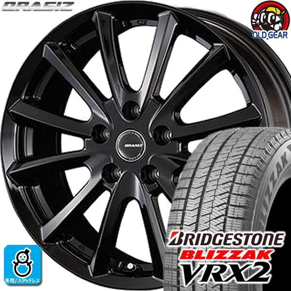 215/45R18 ブリヂストン ブリザック VRX2 スタッドレスタイヤホイール 新品 4本セット...