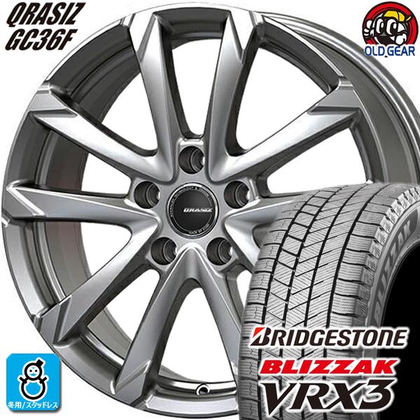 225/45R18 ブリヂストン ブリザック VRX3 スタッドレスタイヤホイール 新品 4本セット...