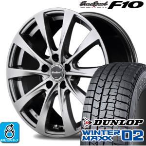 195/60R16 ダンロップ ウインターマックス02 WM02 ユーロスピード F10 スタッドレスタイヤホイール 新品 4本セット バランス調整済み｜oldgear