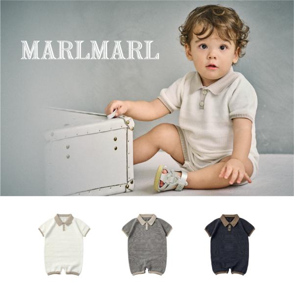 マールマール ニットポロロンパース knit polo rompers MARLMARL 男の子 女...