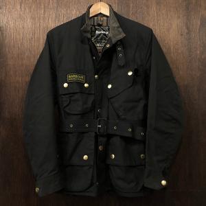 Barbour International Jacket Black C34 With Guarantee Papers Mint バブアー インターナショナル ジャケット ブラック 英国製｜olds