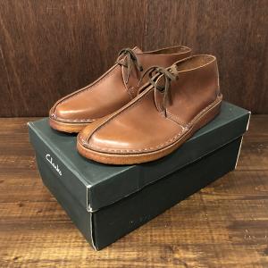 Clarks Desert Trek Brown Smooth Leather GB7-1/2 US8 Made in England Deadstock クラークス デザートトレック 表革仕様 英国製 展示品デッドストック｜olds