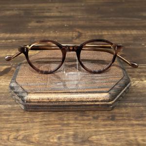 Vintage France Glasses Round Pant Amber 2dot Frame Deadstock ビンテージ フランス ラウンド パント 2ドット 眼鏡 フレーム デッドストック品｜olds