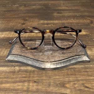 Vintage Glasses French Frame 2dot Amber Round Panto Deadstock ビンテージ フレンチ 眼鏡フレーム アンバーデミ ラウンドパント デッドストック品｜olds