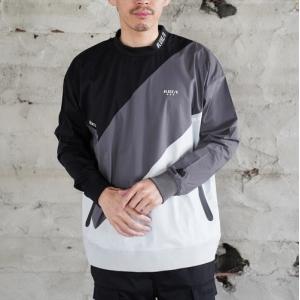 LUXE/R（ラグジュ） (4色) ストレッチナイロン布帛ジップアップ
