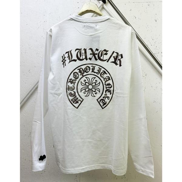 [ LUXE/R ] (2色) ラグジュ光沢発砲プリント長袖Tシャツ 46159