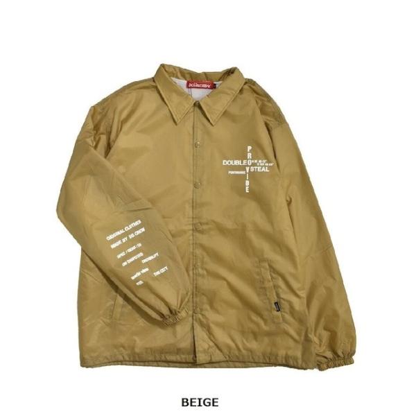 SALE セール / DOUBLE STEAL Sleeve print Coache Jacket...