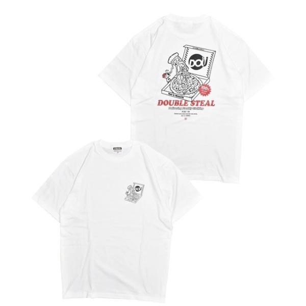 [ DOUBLE STEAL ] ピザ Tee / ダブルスティール Tシャツ / 941-1500...