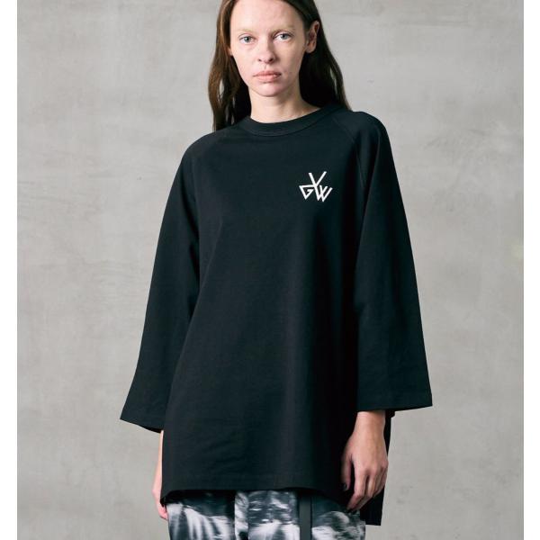 [ VIRGOwearworks ] 3/4 SLEEVE APPLIQUE TEE ヴァルゴウエア...