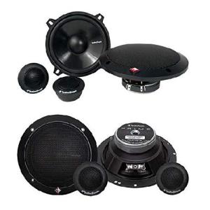 Rockford Fosgate R152-S 5.25" 80W + 2) R165-S 6.5" 80W Component Speakers(並行輸入品)｜olg