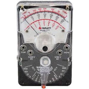 Triplett 3018 (Model 310) Hand-Sized Analog Voltmeter, 18 Ranges and Functions｜olg