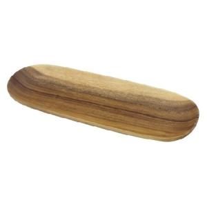 Pacific Merchants Acaciaware 16.5- by 5.5-Inch Acacia Wood Oval Baguette Serving Tray by Pacific Merchants Trading｜olg