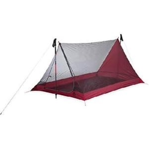 MSR Thru-Hiker Mesh House 2-Person Ultralight Mesh Backpacking Tent, Red｜olg