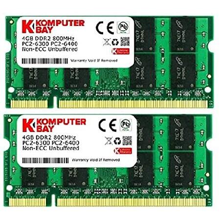 【並行輸入品】 Komputerbay 2枚組　DDR2 800MHz　PC2-6400　4GBX2...