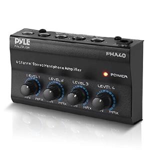 Pyle PHA40 4 Channel Stereo Headphone Amplifier [並行輸入品](並行輸入品)｜olg