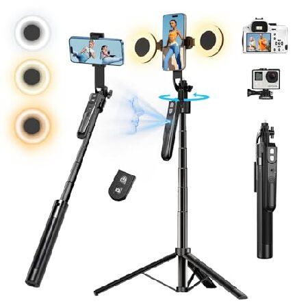 【並行輸入品】 Auto Face Tracking Tripod with 360 Rotatio...