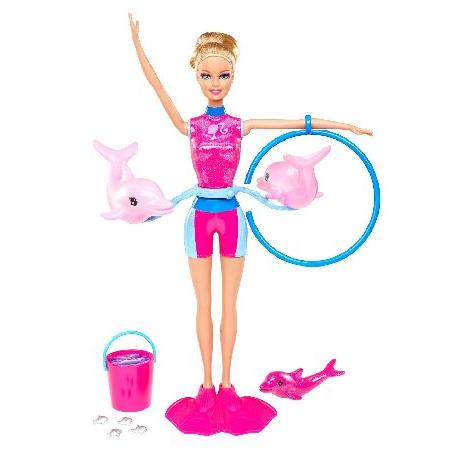 バービー Barbie I Can Be Splash and Spin Dolphin Train...