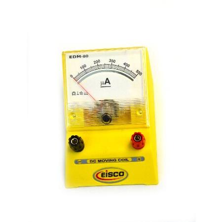 Eisco Labs Analog Ammeter, DC Current Meter, 0-500...