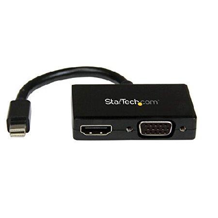 StarTech.com Mini DisplayPort接続トラベルA/Vアダプタ 2イン1 ミニ...