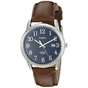 Timex (タイメックス) メンズ イージーリーダー レザーストラップ 38mm 腕時計 Mens...