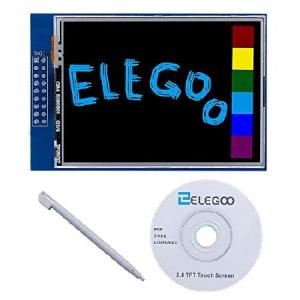 【並行輸入品】 Elegoo UNO R3 2.8 インチ TFT SDカードソケット付きタッチスクリーン Arduino UNO R3用全テクニカルデータ入りCD付属
