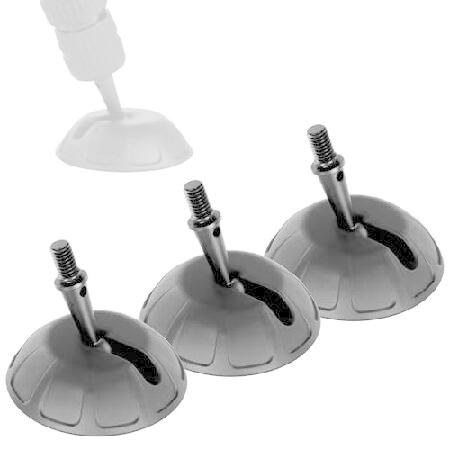 【並行輸入品】 Leofoto SC-80 三脚用ゴム脚 3個セット 汎用 80mm 3/8インチ ...