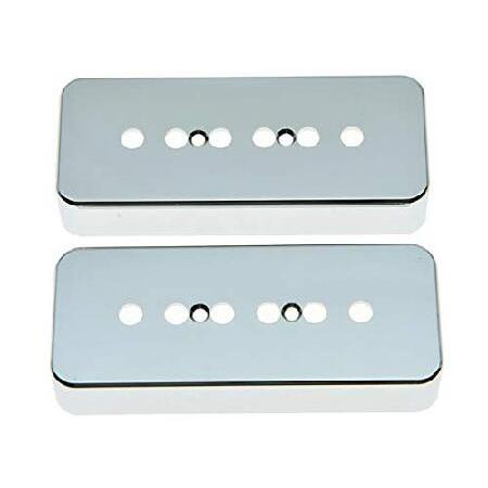 【並行輸入品】 KAISH 2ピース クローム 50mm ポール プラスチック P90 ギター ピッ...