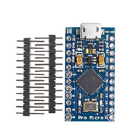 【並行輸入品】 diymore Pro Micro ATmega32U4 16MHz 5V 2列ピン...