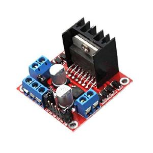 【並行輸入品】 L298N デュアルHブリッジモータードライブコントローラー Arduinoスマートカーロボットパワーステッピングモータードライバーモジュール用