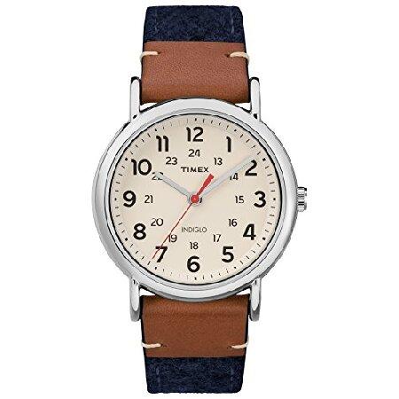 Timex (タイメックス) ユニセックス Weekender 38mm 腕時計 ブルー/ブラウン/...