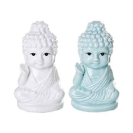 【並行輸入品】 Buddha Lotus位置Salt ＆ Pepper Shaker Set - 手...