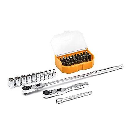 【並行輸入品】 GEARWRENCH 43 Pc. 1/4" Drive 6 Point Stand...