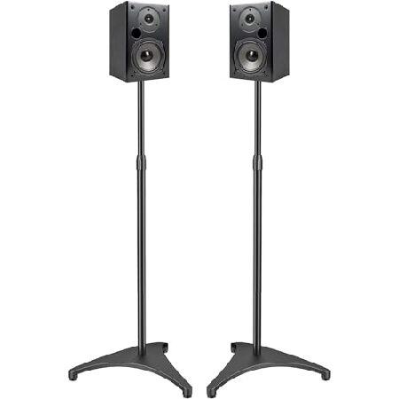 PERLESMITH Adjustable Height Speaker Stands-Extend...