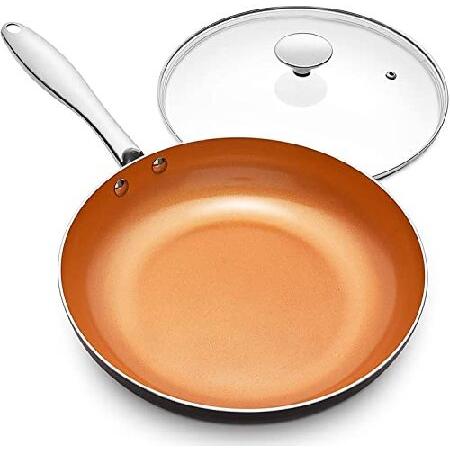 【並行輸入品】 MICHELANGELO 8 Inch Frying Pan with Lid, U...