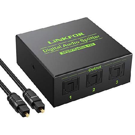 【並行輸入品】 LiNKFOR デジタル光オーディオ 1x3スプリッター デジタル SPDIF To...