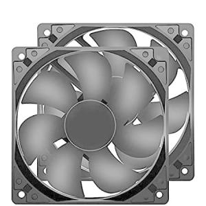【並行輸入品】 PANO-MOUNTS 冷却ファン120mm 12cm 静音 12025 DC 12V 120x120x25mm 2ピンパソコン用 2個いり