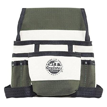 【並行輸入品】 Graintex CS2809 8 ポケット キャンバス ネイル＆ツールポーチ リッ...