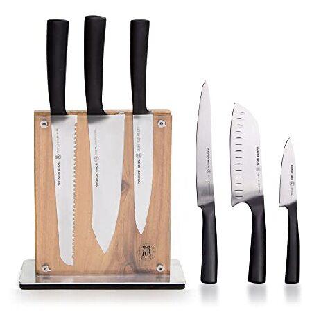 Schmidt Bros. Cutlery Carbon 6 7個入り ナイフブロックセット(並行輸...