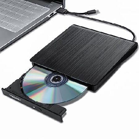 【並行輸入品】 外付けCD/DVDドライブ、Haiway USB 3.0ポータブルCD / DVD ...