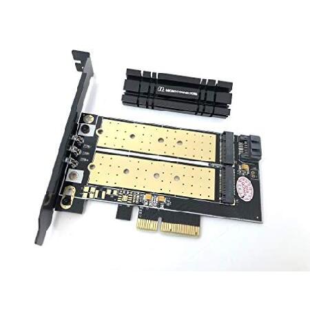 【並行輸入品】 MicroコネクタM。2 NVMe + M。2 SATA 80 mm PCIe x4...